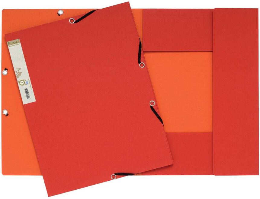Exacompta Elastomap Forever A4 3 kleppen 380gr rood