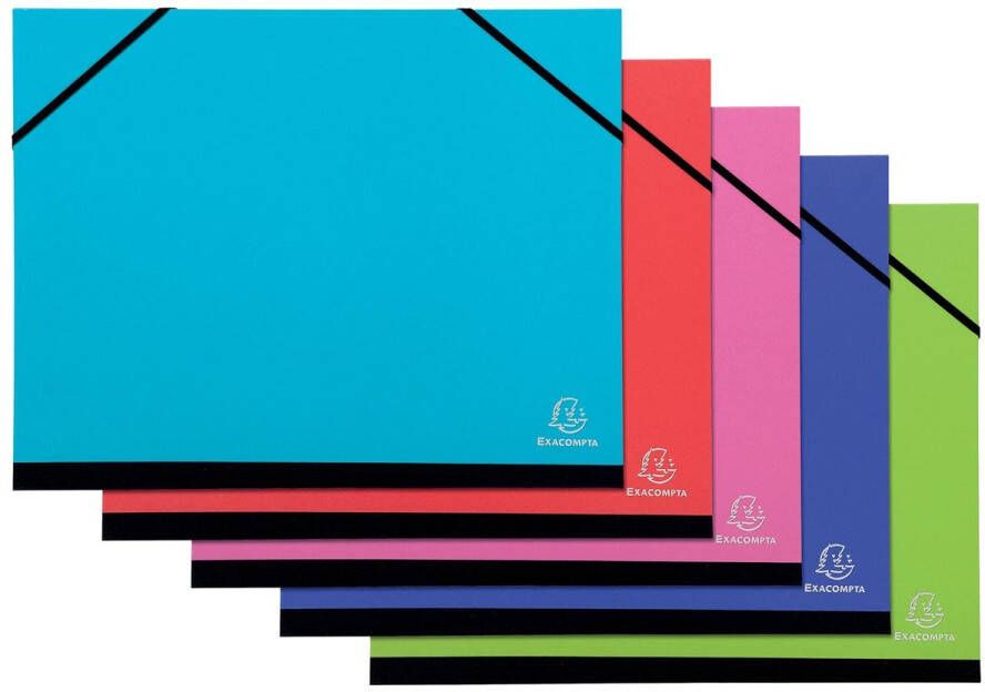Exacompta Excacompta tekenmap Iderama 32 x 45 cm pak van 5 stuks in geassorteerde kleuren