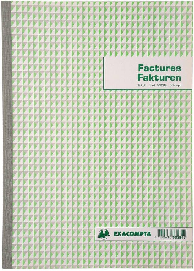 OfficeTown Exacompta factuurboek ft 29 7x21 cm tweetalig dupli (50 x 2 vel) - Foto 2