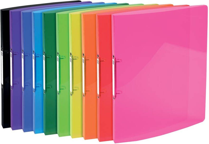 Exacompta Iderama ringmap voor ft A4 Uit PP met softcover 2 ringen van 15 mm geassorteerde kleuren