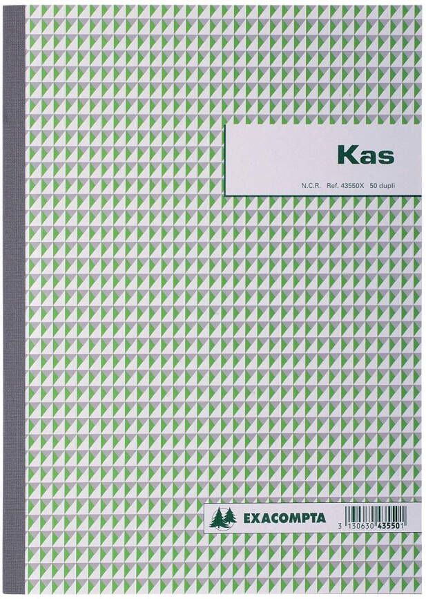 Exacompta kasboek ft A4 Nederlandstalig dupli (50 x 2 vel)
