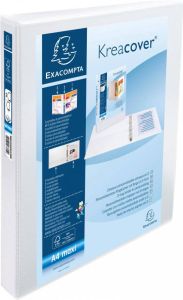 Exacompta Kreacover personaliseerbare ringmap wit 2 ringen van 25 mm