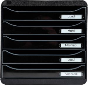Exacompta ladenblok Big Box Plus zwart glossy