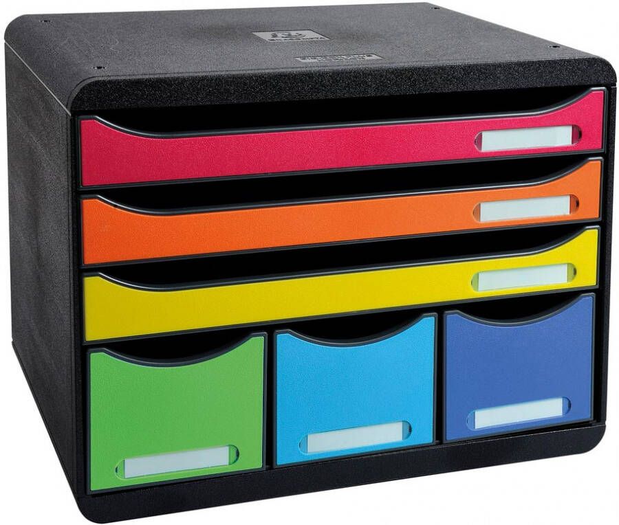 Exacompta Bureauladeblok Store-Box Maxi Harlequin met 6 lades