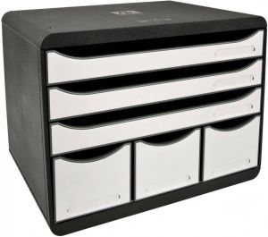 Exacompta ladenblok Storebox Maxi zwart wit