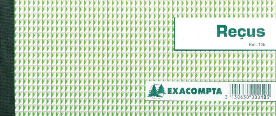 OfficeTown Exacompta ontvangsten ft 9 x 13 cm 50 vel horizontaal franstalig