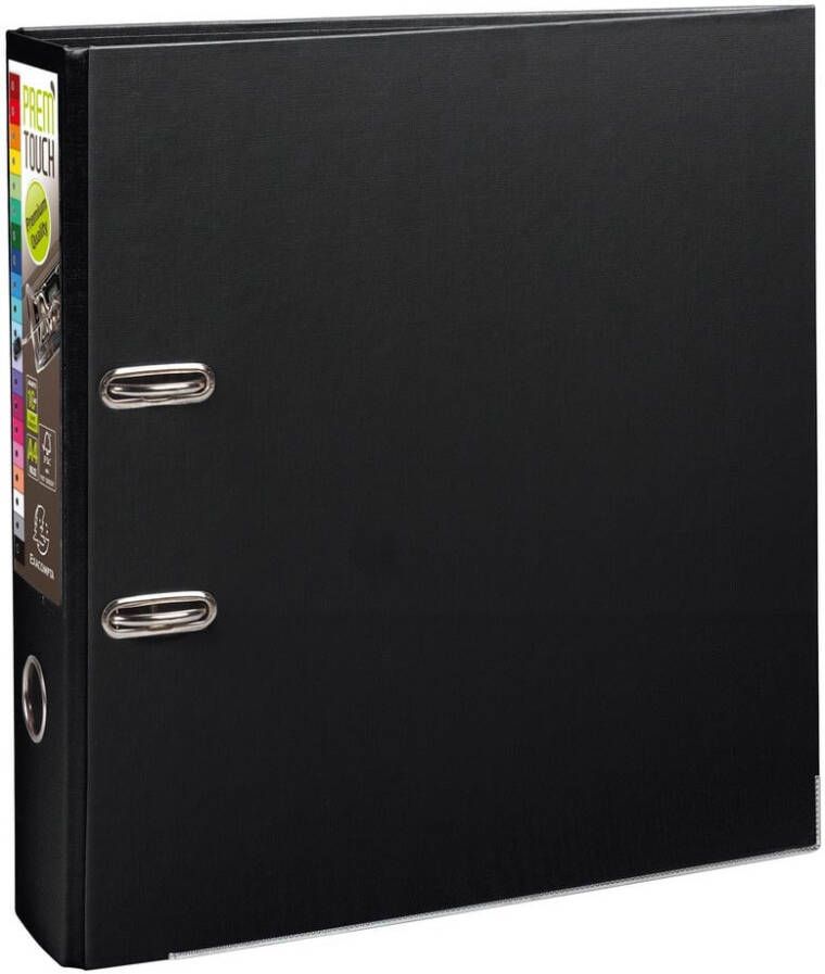 Exacompta ordner Prem&apos;Touch ft A4 maxi rug van 8 cm zwart