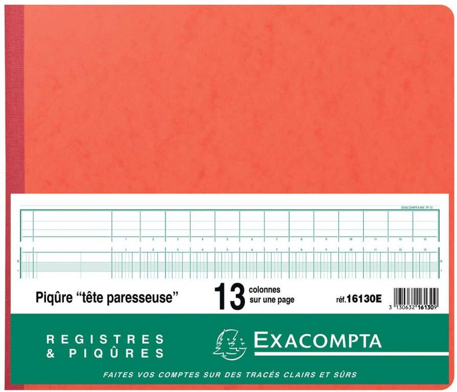 Exacompta registers ft 27 x 32 cm 13 kolommen op 1 bladzijde 31 lijnen 80 bladzijden