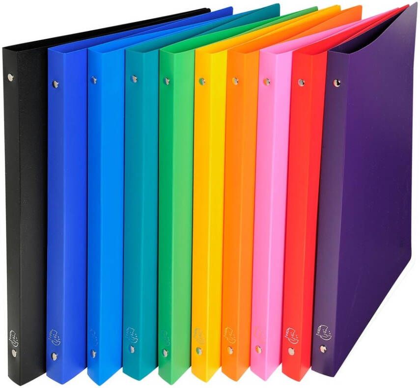 Exacompta ringmap ondoorschijnend ft A4 2 ringen van 1 5 cm geassorteerde kleuren