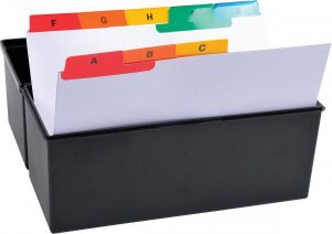 Exacompta tabbladen voor systeemkaartenbakken 25 tabs ft A5