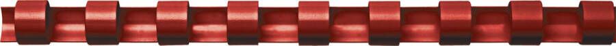 Fellowes bindruggen pak van 100 stuks 14 mm rood