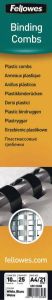 Fellowes bindruggen pak van 25 stuks 10 mm wit
