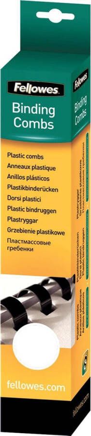 Fellowes bindruggen pak van 25 stuks 8 mm wit