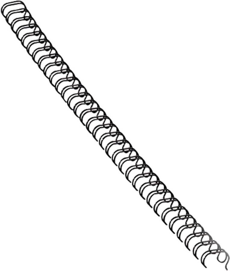 Fellowes draadruggen doos van 100 stuks 12 mm zwart