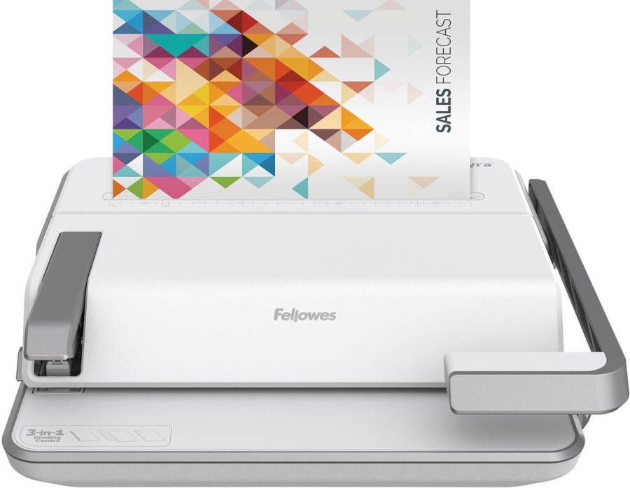 Fellowes Lyra 3-in-1 inbindstation: inbinden nieten en perforeren in 1 machine
