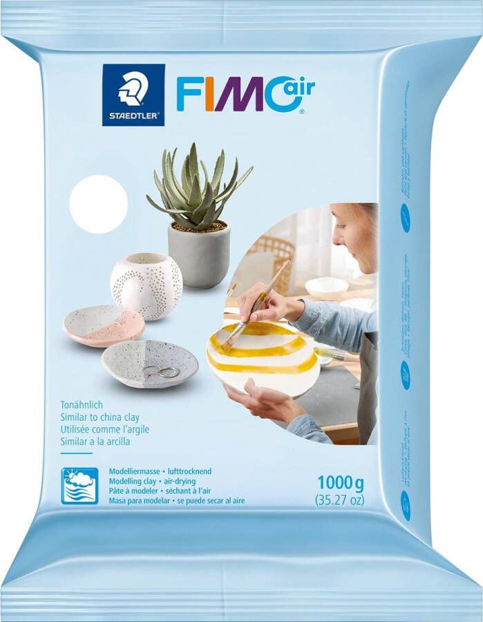 Fimo Staedtler Boetseerklei Fimo Air 1000gram wit