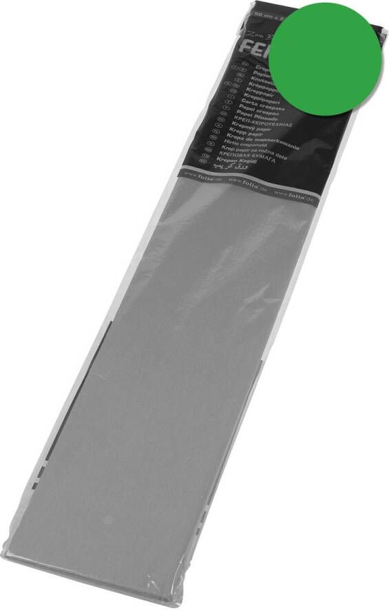 Folia Paper Crêpepapier Folia 250x50cm nr140 kerstgroen