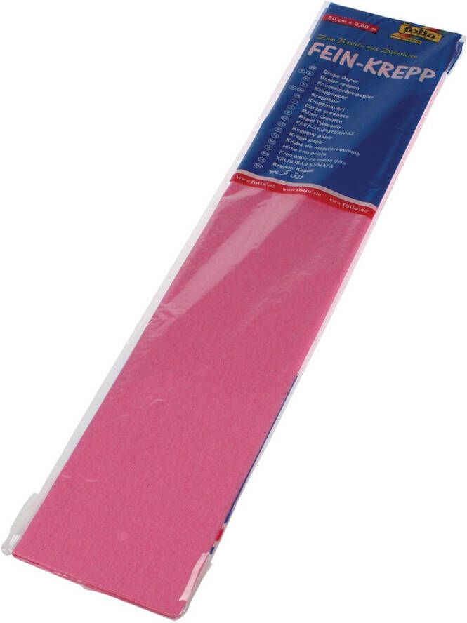 Folia Paper Crêpepapier Folia 250x50cm nr119 roze