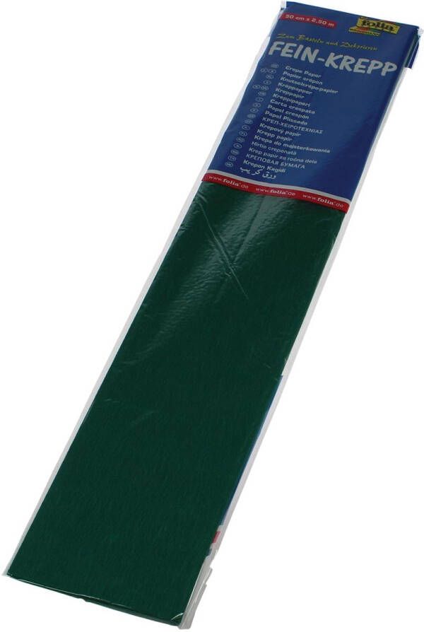 Folia Paper Crêpepapier Folia 250x50cm nr141 mosgroen