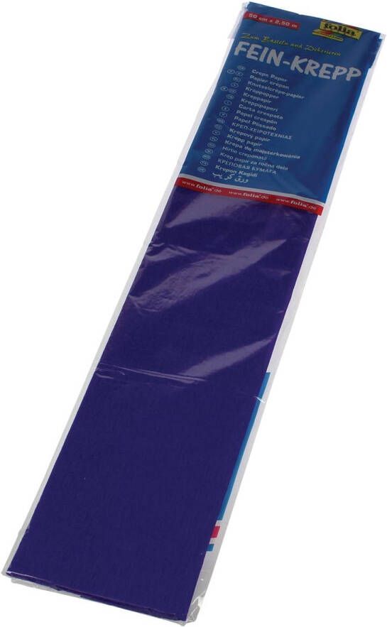 Folia Paper Crêpepapier Folia 250x50cm nr122 donker violet