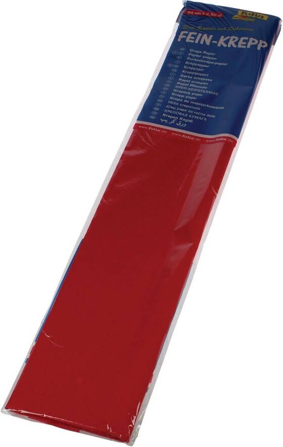 Folia Paper Crêpepapier Folia 250x50cm nr134 felrood