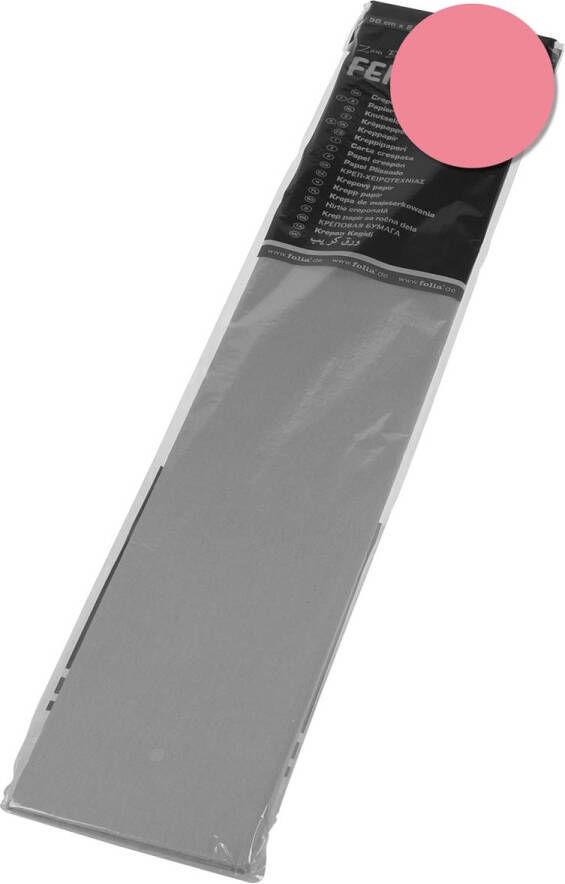 Folia Paper Crêpepapier Folia 250x50cm nr176 zalmroze