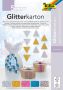 Folia Glitterkarton (zilver goud roze blauw en mix) - Thumbnail 1