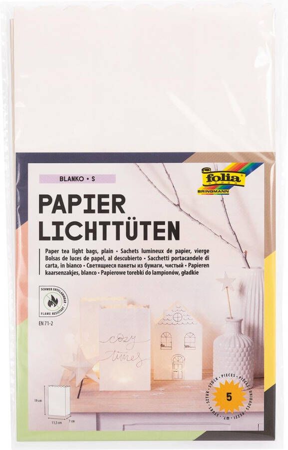 Folia Lichtzak ft 19 x 11 5 x 7 cm neutraal