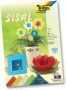 Folia Sisalpapier Color(koningsblauw lichtgroen naturel banaangeel warmrood ) - Thumbnail 1