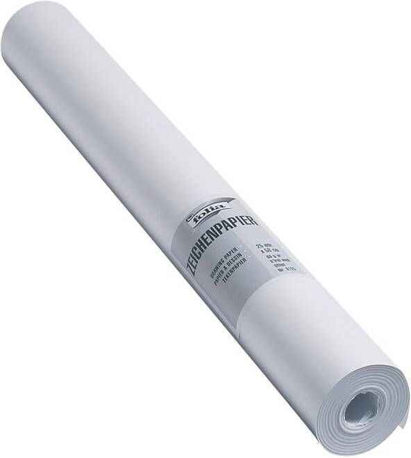 Folia tekenpapier 80 g ft 50 cm x 25 m houtvrij papier op rol
