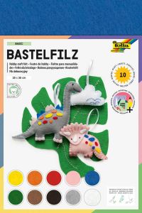 Folia Paper Vilt Folia hobbycraft 20x30cm assorti 10 kleuren