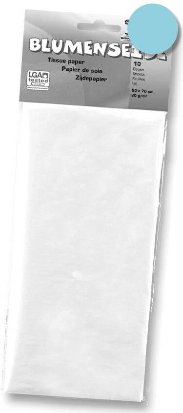 Folia zijdepapier lichtblauw