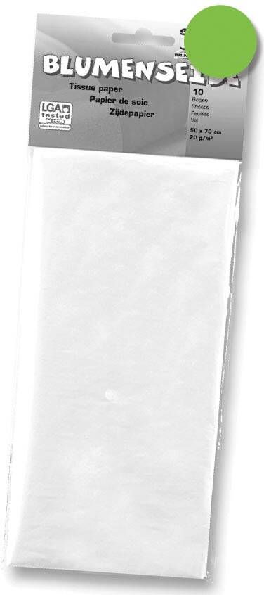 Folia zijdepapier lichtgroen