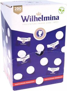 Fortuin Wilhelmina pepermunt singe dispenser van 200 stuks