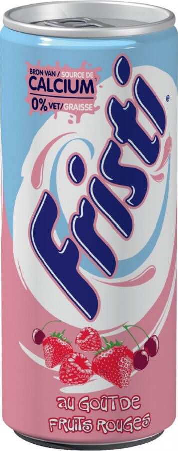 Fristi yoghurtdrank blik van 25 cl pak van 12 stuks