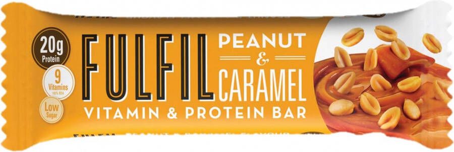 Fulfil Peanut & Caramel reep van 55 g pak van 15 stuks