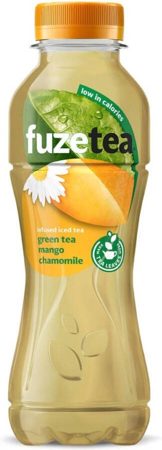 Fuze tea frisdrank niet-bruisend fles van 40 cl pak van 12 stuks mango kamille