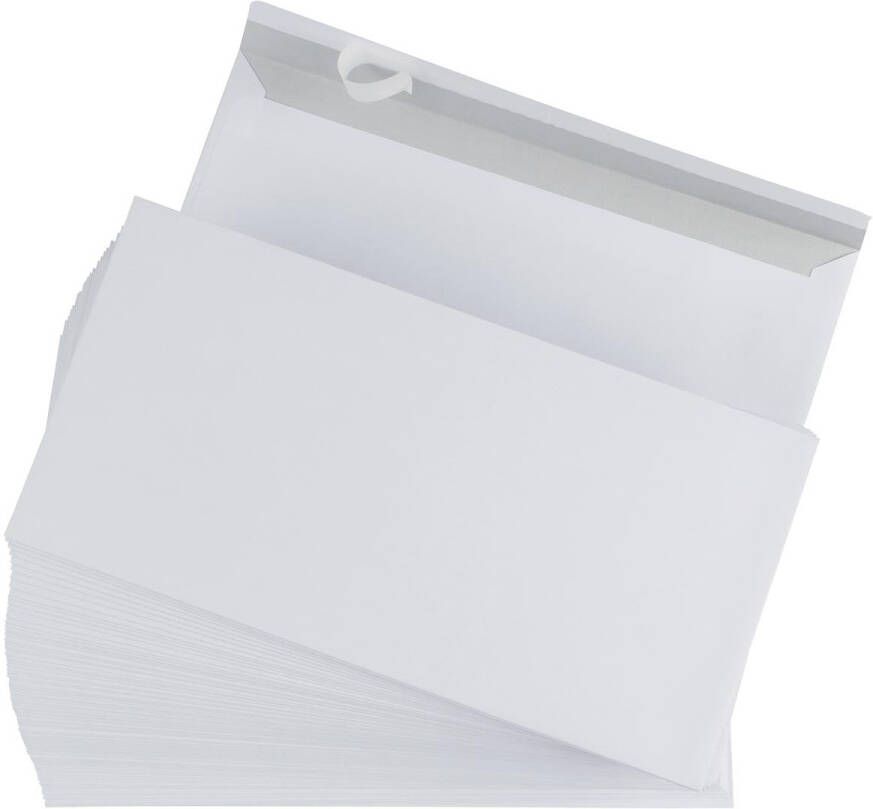 Gallery enveloppen ft 110 x 220 mm stripsluiting binnenzijde grijs doos van 500 stuks