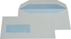 Gallery enveloppen ft 114 x 229 mm met venster links (ft 40 x 110 mm) gegomd doos van 500 stuks