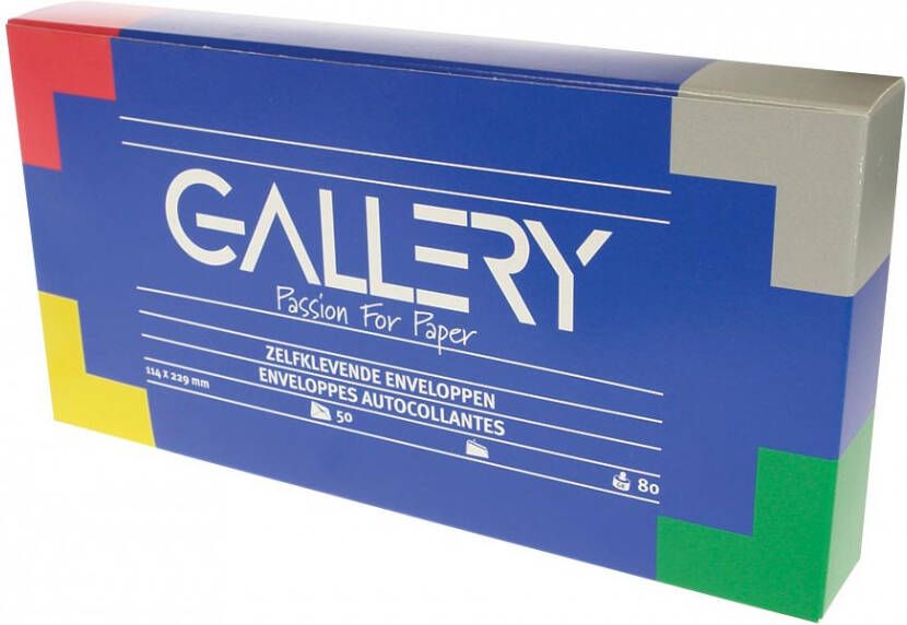 Gallery enveloppen ft 114 x 229 mm, stripsluiting, doos van 50 stuks online kopen