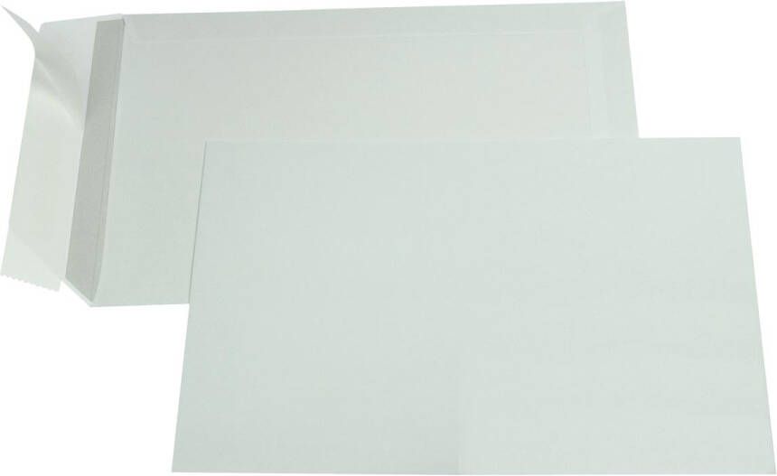 Gallery enveloppen ft 162 x 229 mm stripsluiting binnenzijde grijs doos van 500 stuks