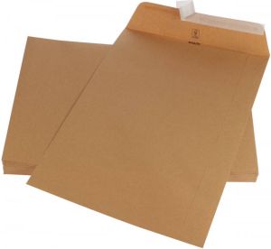 Gallery enveloppen ft 250 x 353 mm stripsluiting bruine kraft doos van 250 stuks