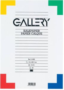 Gallery kalkpapier ft 21 x 29 7 cm (A4) blok van 20 vel