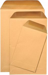 Gallery loonzakjes ft 114 x 162 mm gegomd bruine kraft doos van 1000 stuks