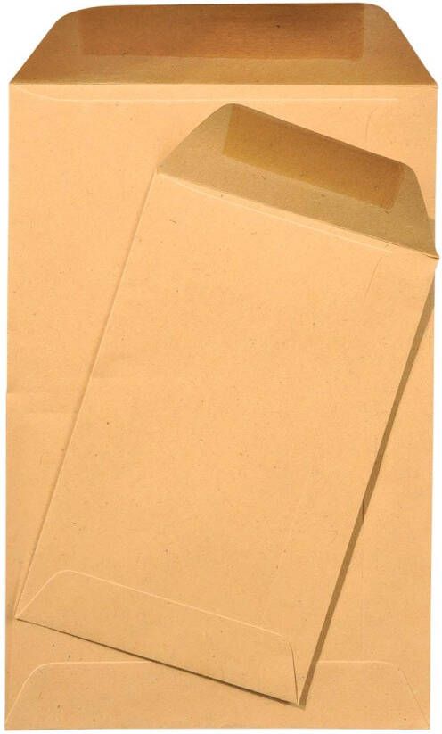 Gallery loonzakjes ft 65 x 105 mm gegomd bruine kraft doos van 1000 stuks