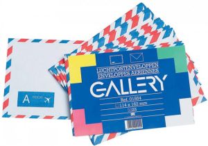 Gallery luchtpostenveloppen ft 114 x 162 mm gegomd pak van 25 stuks
