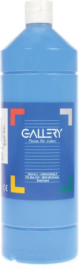 Gallery Plakkaatverf flacon van 1.000 ml blauw