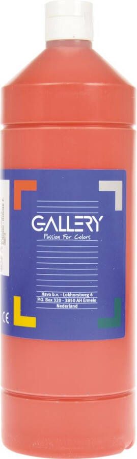 Gallery Plakkaatverf flacon van 1.000 ml donkerrood