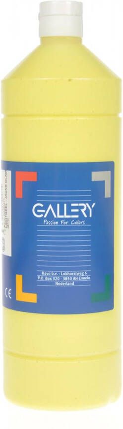 Gallery Plakkaatverf flacon van 1.000 ml lichtgeel