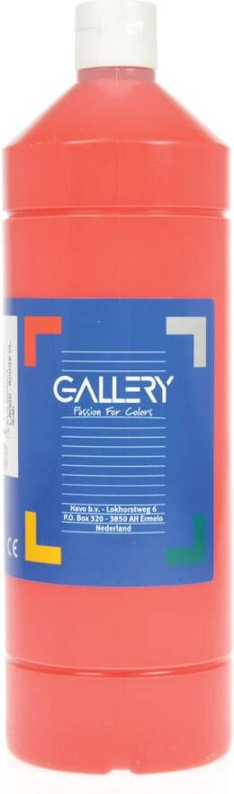 Gallery Plakkaatverf flacon van 1.000 ml lichtrood